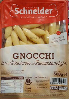 Schneider, Gnocchis a l'alsacienne, la barquette de