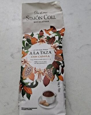 Chocolate a la taza con canela front packaging