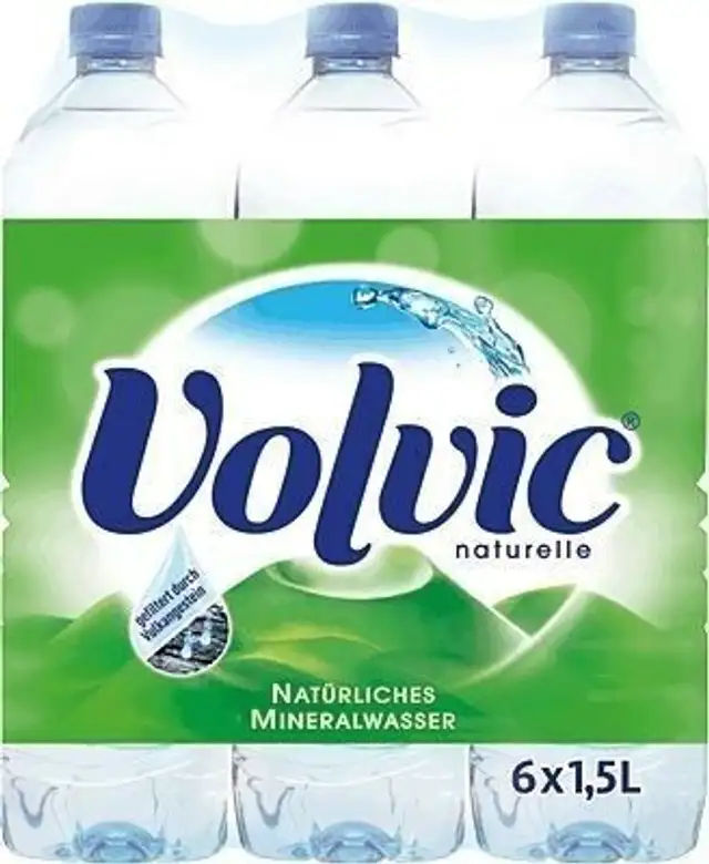 Volvic Naturell front packaging