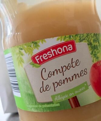 Compote de pomme front packaging