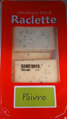 Fromage pour raclette poivre (25% MG)