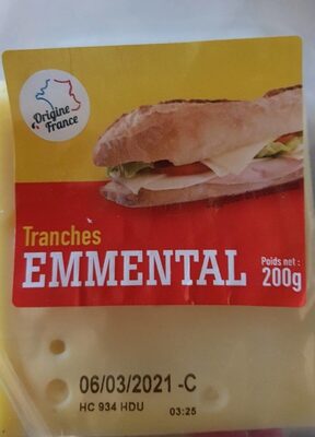 Tranches emmental
