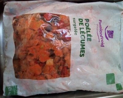 Poêlée de légumes surgelée front packaging