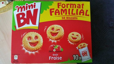 Mini BN  goût fraise (format familial)