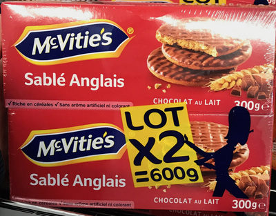 Sablés Anglais Chocolat au Lait (lot x2)