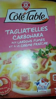 Tagliatelles carbonara front packaging