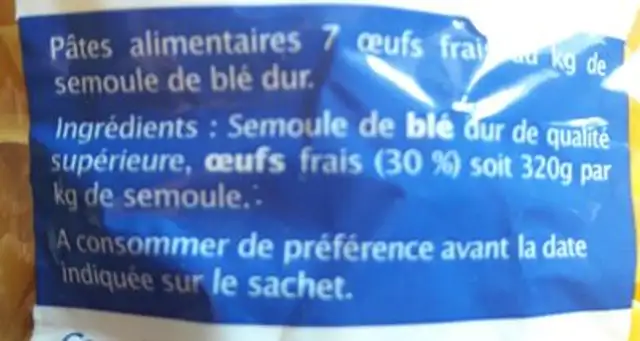 Nids 10mm ingredients label