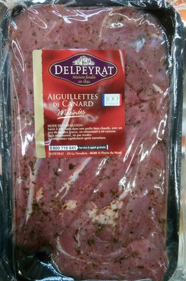 Aiguillettes de canard marinées