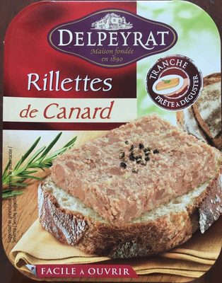 Rillettes de Canard front packaging