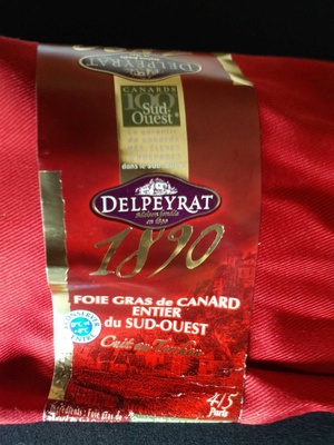 Foie gras de canard entier du Sud-ouest front packaging