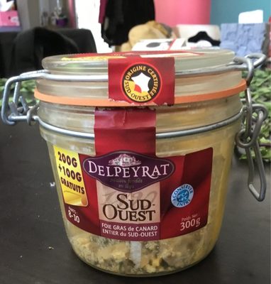 Delpeyrat Foie gras de canard entier du sud ouest Le bocal de