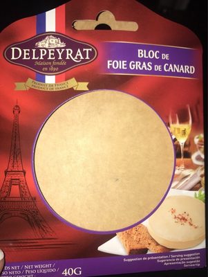 Bloc de foie gras de canard