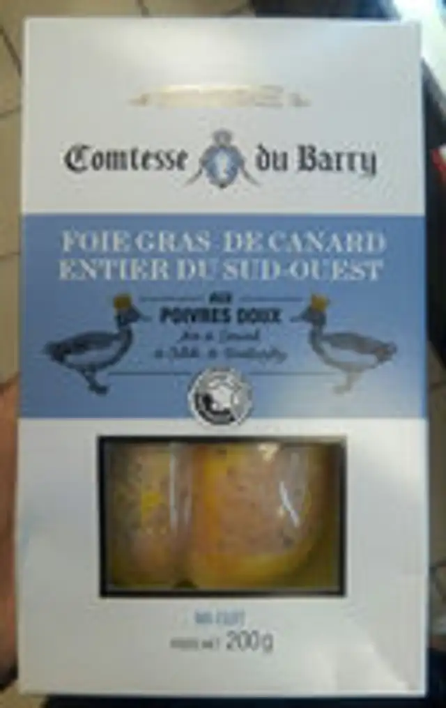 Foie gras de canard entier du Sud-Ouest aux poivres doux