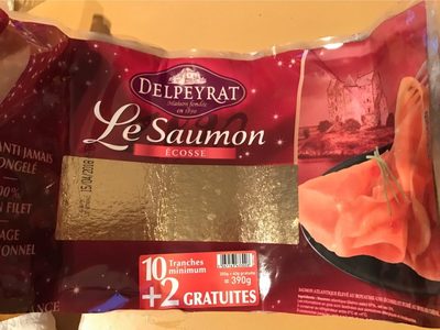 Saumon d'écosse front packaging