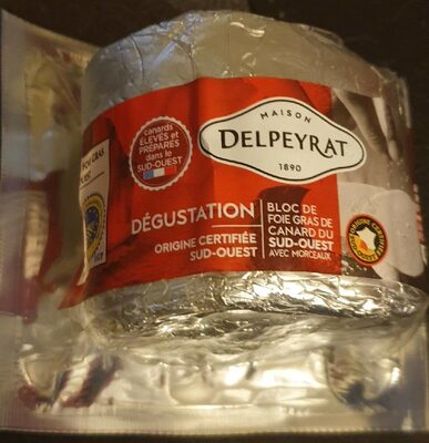 Foie gras de canard du sud-ouest front packaging