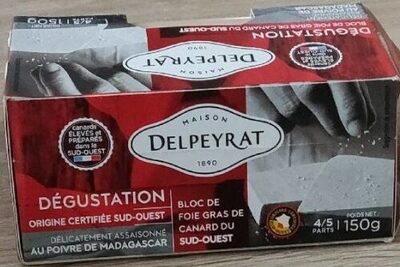 Foie gras front packaging