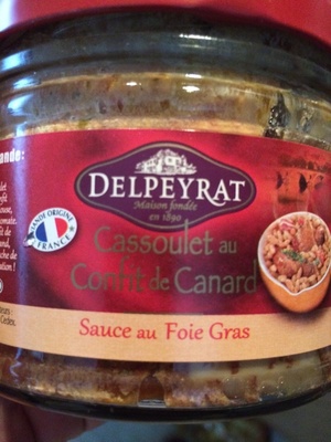 Cassoulet au confit de canard sauce au foie gras