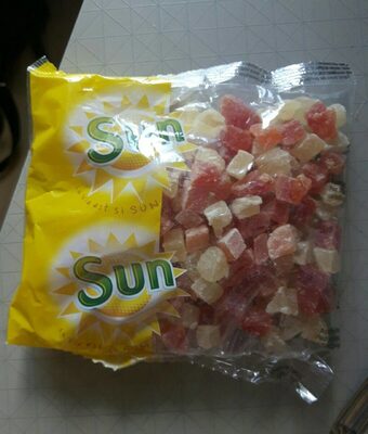 Papayes et Ananas séchés et sucrés front packaging