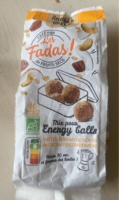 Mix pour Energy balls front packaging