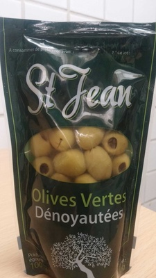 Olives Vertes Dénoyautées front packaging