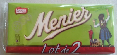 MENIER PATISSIER Chocolat Noir lot de 2 x 200g