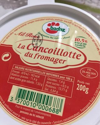 La cancoillotte du fromage ail rose