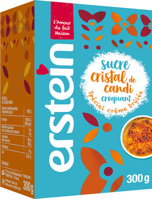 Erstein etui bv sucre cristal de candi 300g front packaging