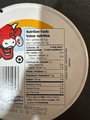 Smoked Cheese nutrition facts table