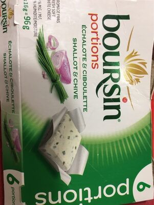 Boursin portions echalote et ciboulette