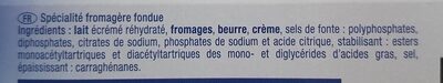 Naan vache qui rit ingredients label