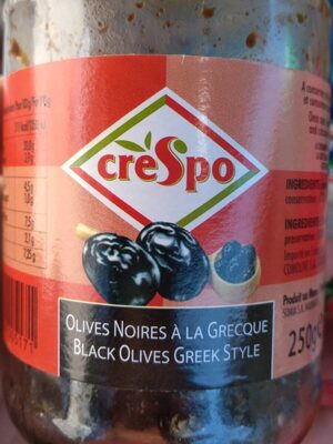 Olives noires a la grecque
