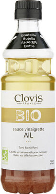 sauce vinaigrette ail bio front packaging