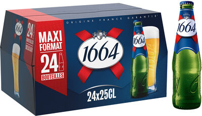 1664 24x25cl 1664 maxi format 5.5 degre alcool front packaging