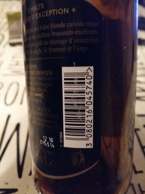 BIÈRE ÉLIXIR front packaging