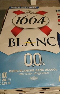 Bière Blanche 1664 sans alcool front packaging