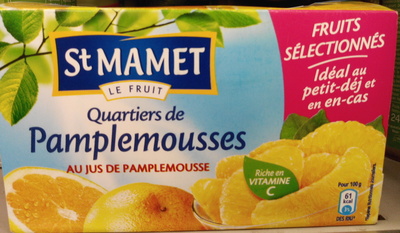 Quartiers de pamplemousse au jus de pamplemousse