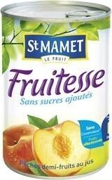 St mamet, Fruitesse peche 1/2 , la boite