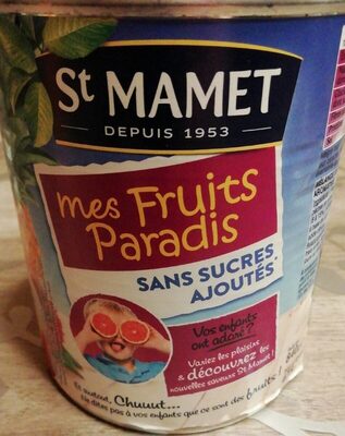 Mes fruits paradis sans sucre ajouté ST MAMET, 4/4