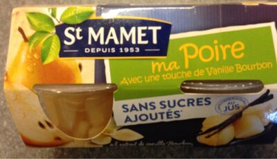 Ma poire avec une touche vanille bourbon front packaging