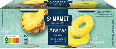 Grand Ananas Tranches Sans sucres ajoutés