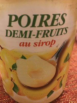 Poires demi-fruits au sirop