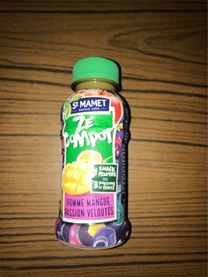 St Mamet Ze Compot' pomme mangue passion veloutés front packaging