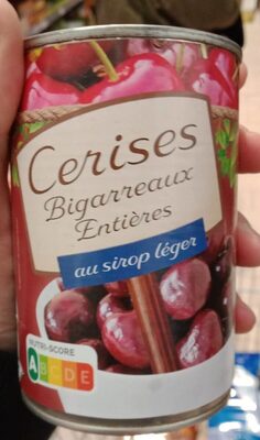 Cerises bigarreaux entières au sirop léger