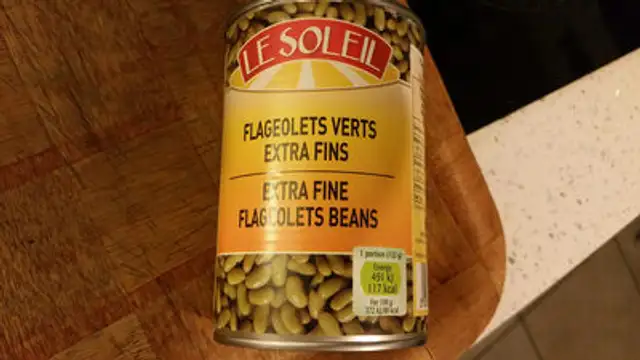 Flageolets verts extra fins front packaging