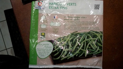 Haricots verts extra-fins  front packaging