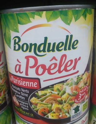 Bonduelle à Poêler front packaging