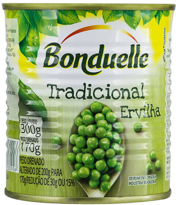 Ervilha Em Conserva Tradicional Bonduelle Lata 170g