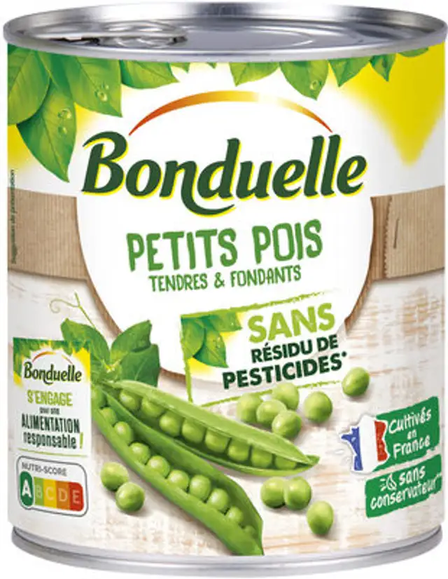 Petits pois SRP 4/4 front packaging
