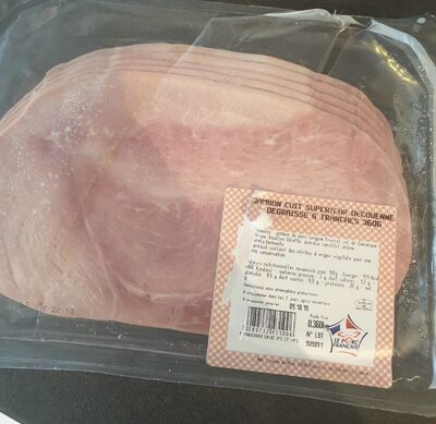 Jambon cuit superieur decouanné dégraissé 6 tranches 360g