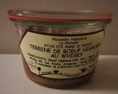 Terrine de Boeuf Highland au Whisky